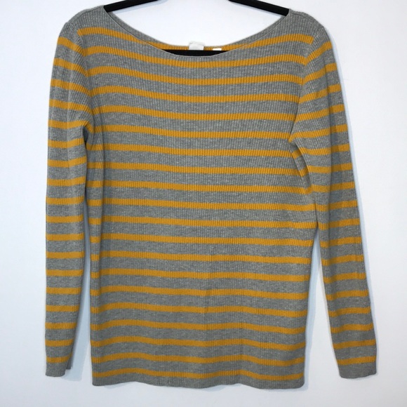 GAP Tops - Gap ribbed stripes boat neck long sleeve top